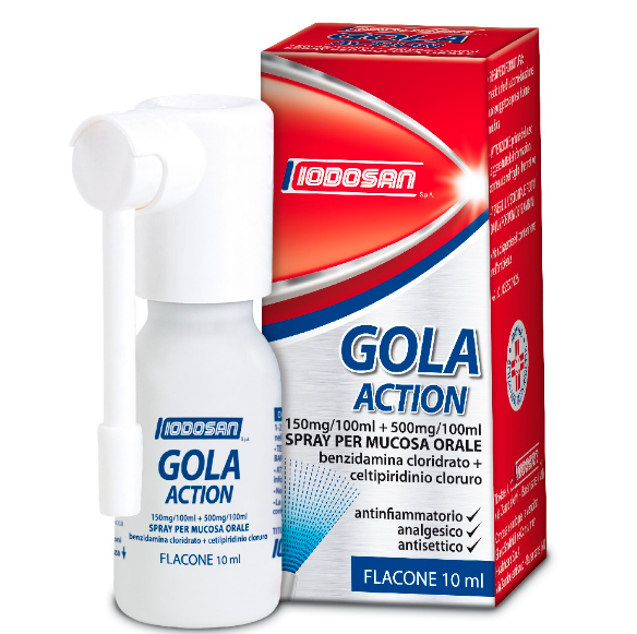 Iodosan Gola Action Spray per Mucosa Orale 10 ml