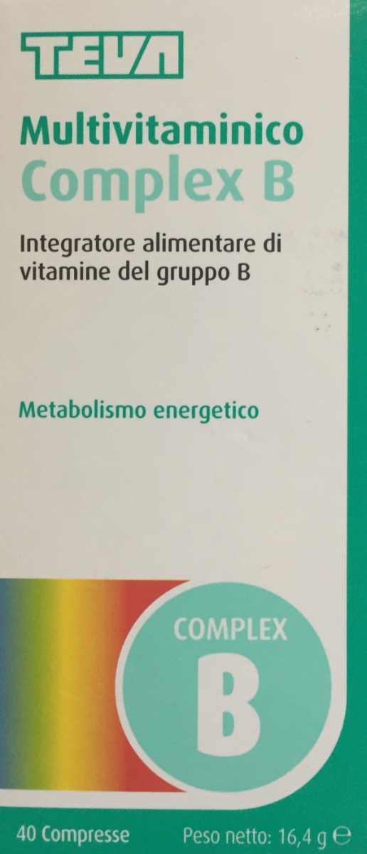 Teva Multivitaminico Complex B Integratore Vitamine Gruppo B 40 Compresse