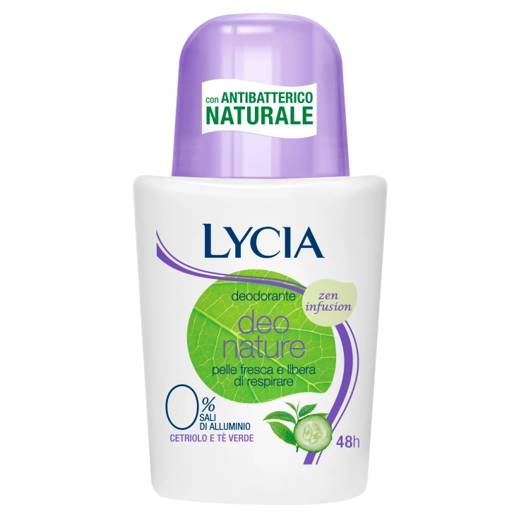 Lycia Nature Deodorante Cetriolo E Tè Verde Roll On 50Ml
