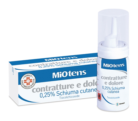 Miotens contratture e dolore schiuma cutanea