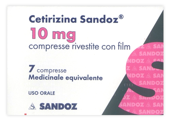 Cetirizina 10mg 7 Compresse Sandoz