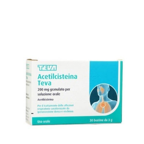 Acetilcist.30 buste 200mg teva