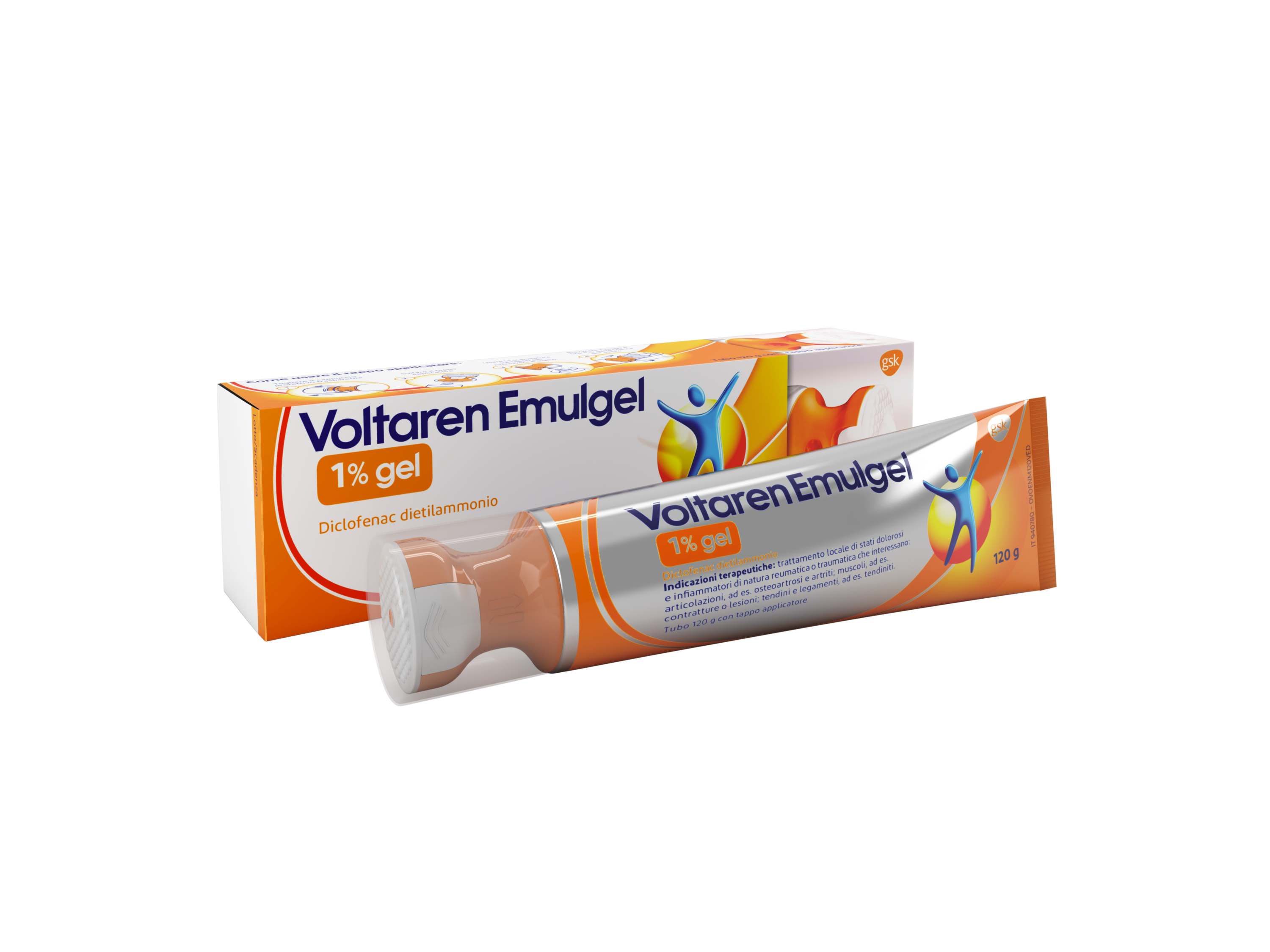 Voltaren emulgel 1% 120g con tappo applicatore