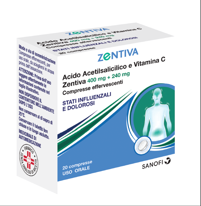 Acido Acet+vit.c 20compresse Eff.ztv