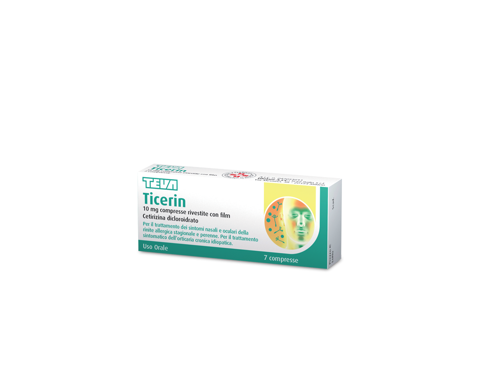 Ticerin 10mg 7 Compresse Teva