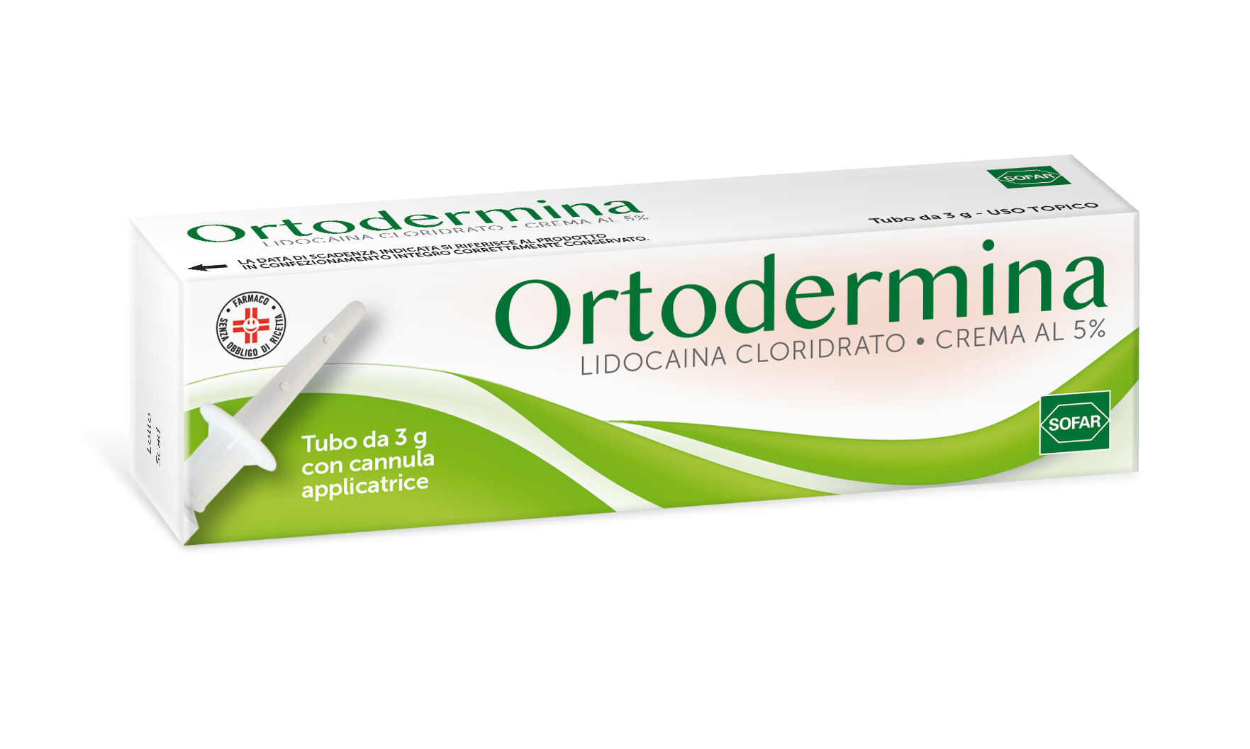 Ortodermina crema 3g 5%