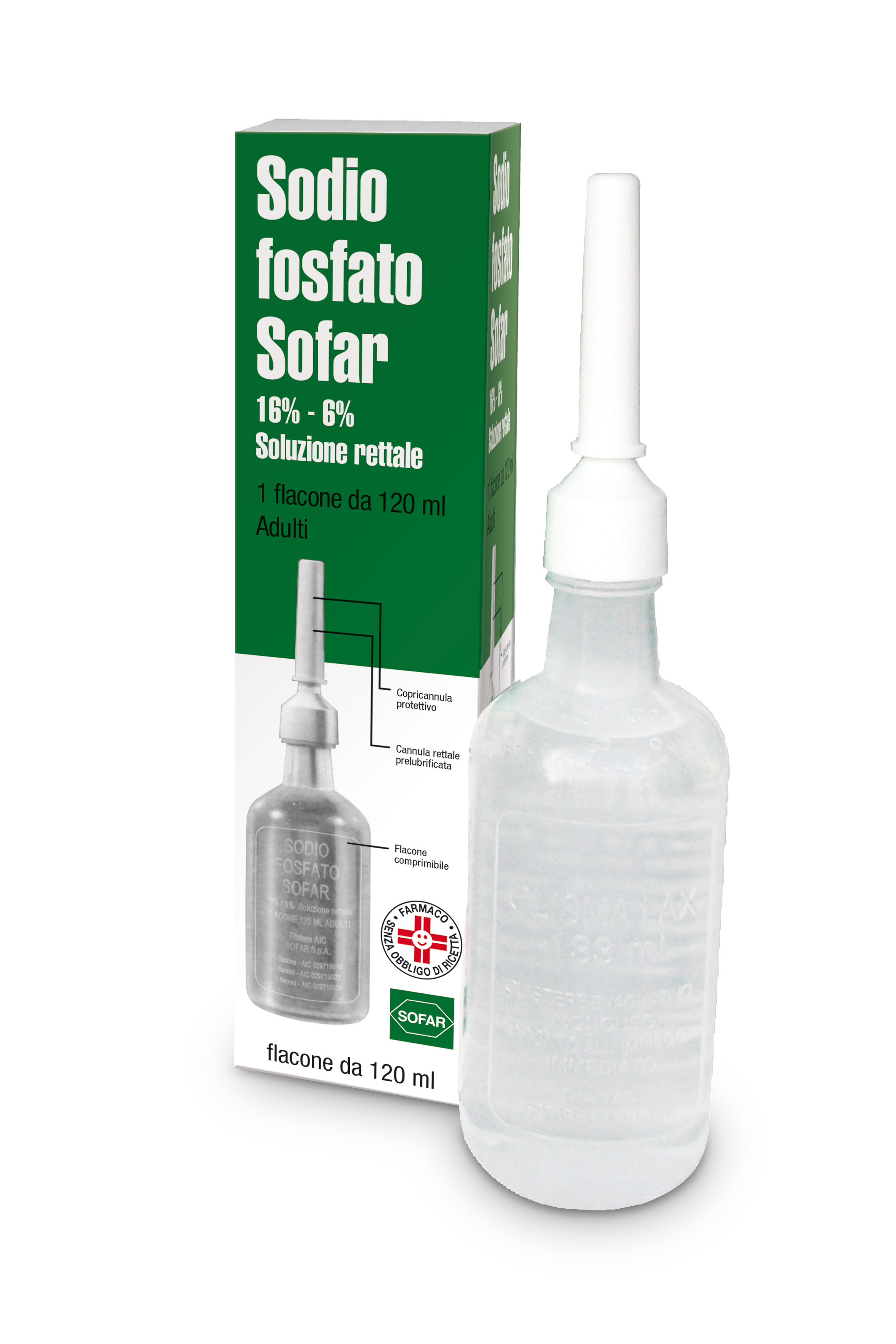 Sodio fosfato rett.120ml sofar