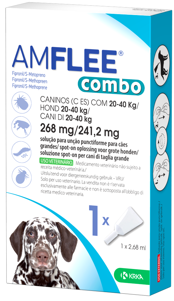 Amflee Combo 3 Pipette 20-40KG Cani