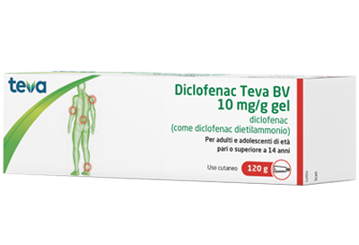 Diclofenac teva bv 10 mg/g gel