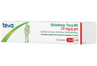 Diclofenac teva bv 20 mg/g gel
