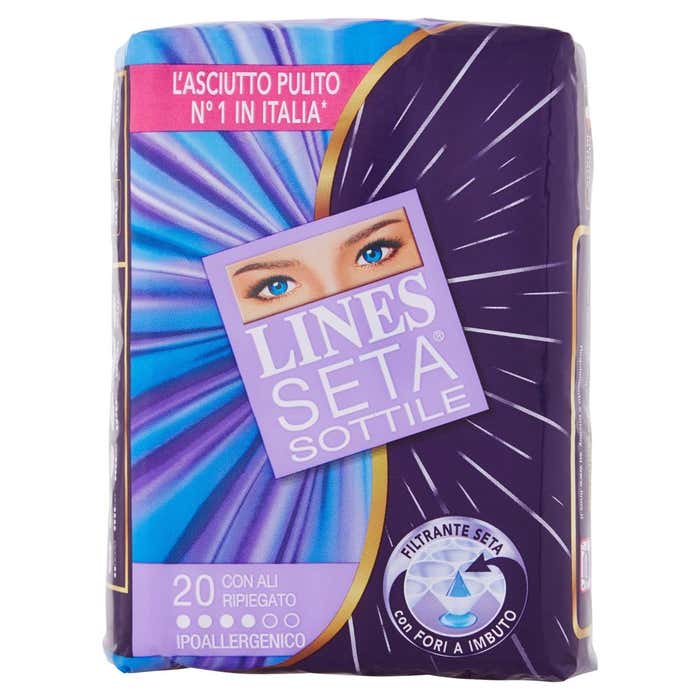 Lines seta ali sottile 20 assorbenti