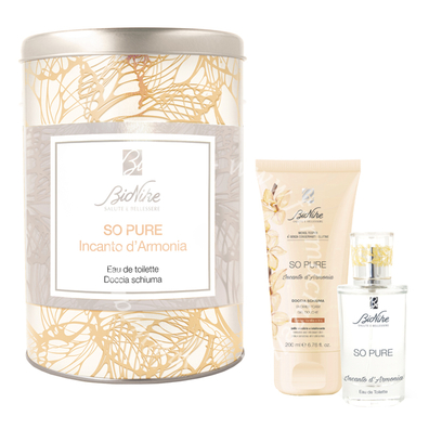Bionike so pure incanto d'armonia kit natale 2021 - eau the toilette 50 ml - doccia schiuma 200 ml
