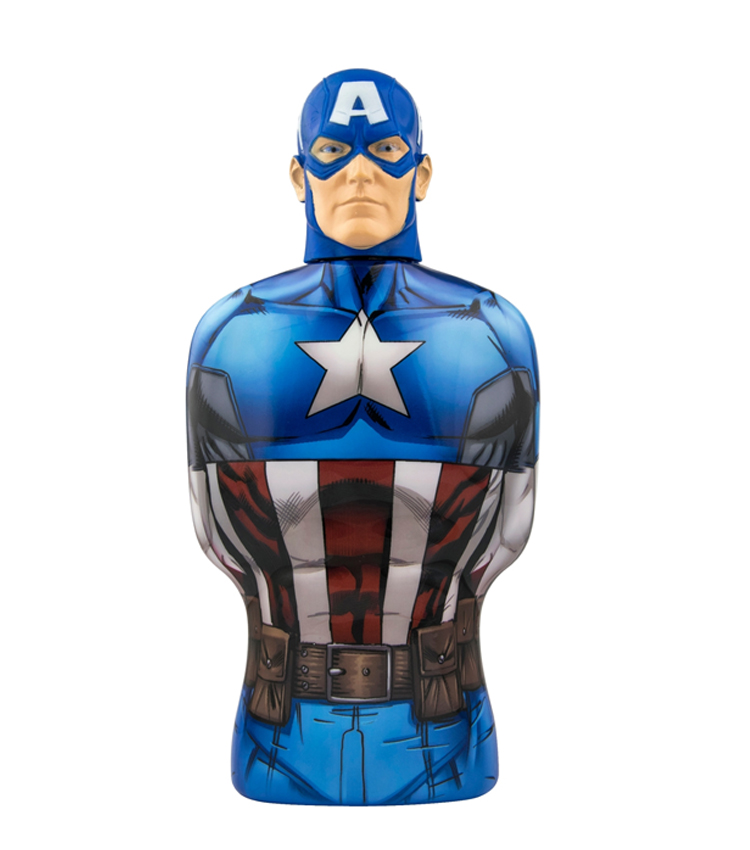 Avengers Capitan America Busto 3D Bagno Doccia 350 ml