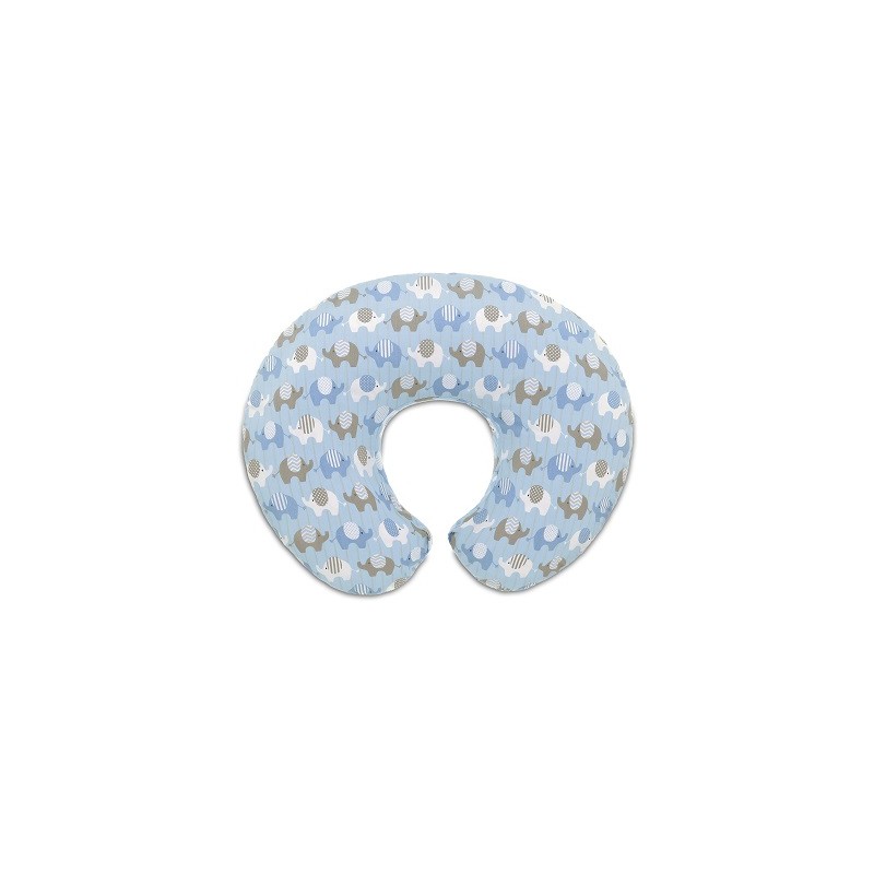 Chicco Boppy Fodera In Cotone Boppy Elephants Blue