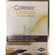 Colesia oralgel integratore per abbassare il colesterolo 20 stick orosolubili
