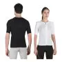 Maglia posturale p+perfect zip unisex bianca 1 thumbnail