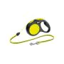 Flexi Guinzaglio New Classic Neon Corda "M" 5 Mt Nero/Giallo Fluo thumbnail