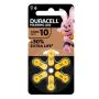 Duracell easy tab 10 giallo batteria per apparecchio acustico 6 pezzi thumbnail