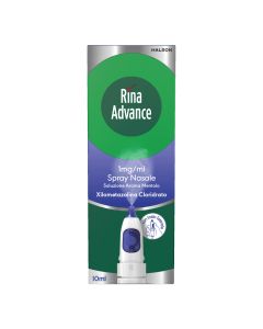 Rina Advance Spray Nasale per Congestione e Raffreddore 1mg/ml 10 ml