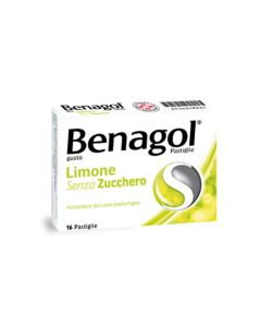 Benagol Pastiglie Limone Senza Zucchero Antisettico per Cavo Orale 24 Pastiglie