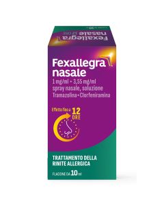 Fexallegra Antistaminico, Allergie, Decongestionante per i Sintomi della Rinite Allergica, Formato da 10 ML