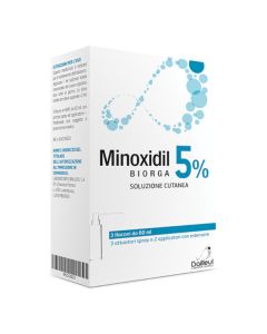 Minoxidil Biorga 5% Soluzione Cutanea 3x60 ml