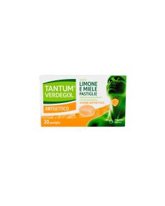 Tantum Verdegol Antisettico Limone e Miele 20 Pastiglie