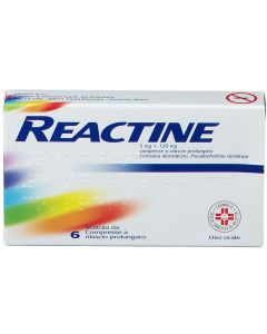 Reactine Antistaminico 6 Compresse 5 mg + 120 mg Rilascio Prolungato
