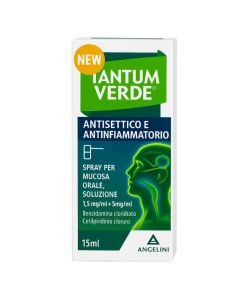 Tantum Verde Antisettico e Antinfiammatorio Spray Mal di Gola 15 ml