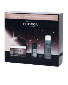 Filorga Cofanetto Protocollo Luminosit&agrave; Oxygen Glow Crema 50 ml + NCEF-Revitalize Serum 5ml + Soluzione Micellare 50 ml