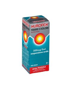 Nurofen Febbre E Dolore 200mg/5ml Sospensione Orale Gusto Fragola Senza Zucchero 100 ml