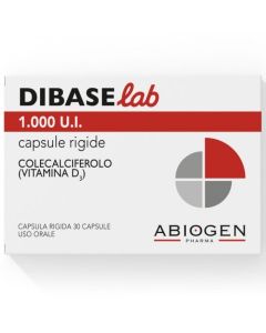 DiBaseLab 1000 UI Colecalciferolo Deficit di Vitamina D 30 Capsule Rigide