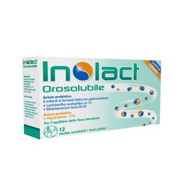 Inolact Integratore Alimentare Fermenti Lattici 12 Bustine Orosolubili