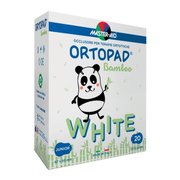 Cerotto Oculare Per Ortottica Ortopad Bianco Junior 20 Pezzi