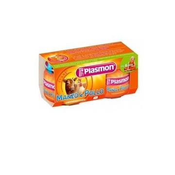 Plasmon Omog Manzo/pol 80gx2pezzi