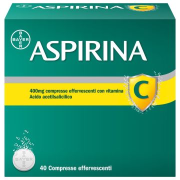 Aspirina C per Raffreddore Febbre e Influenza 40 Compresse Effervescenti