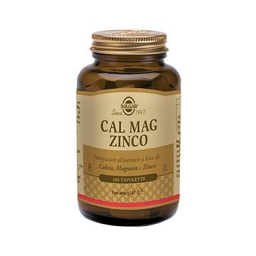 Cal mag zinco 100 tavolette solgar