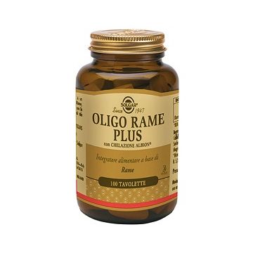 Oligo rame plus 100 tavolette solgar