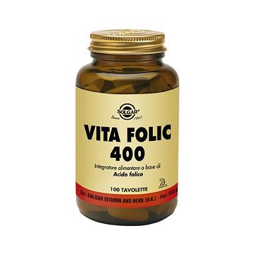 Solgar Vita Folic 400 Integratore Acido Folico 100 Tavolette
