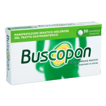 Buscopan 10 mg N-Butilbromuro di Joscina Antispastico 30 Compresse Rivestite