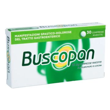 Buscopan 10 mg N-Butilbromuro di Joscina Antispastico 30 Compresse Rivestite Buscopan 10 mg N-Butilbromuro di Joscina Antispastico 30 Compresse Rivestite