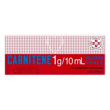 Carnitene 1g/10 ml 10 flaconcini soluzione orale