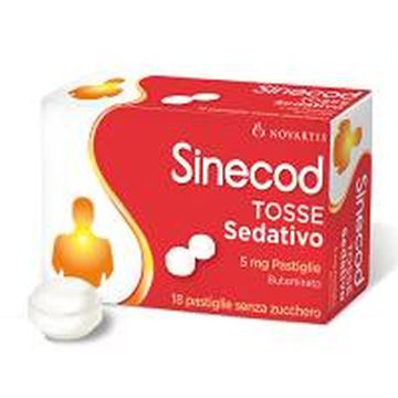 Sinecod Tosse Sedativo 18 Pastiglie Senza Zucchero per Tosse Secca 5mg