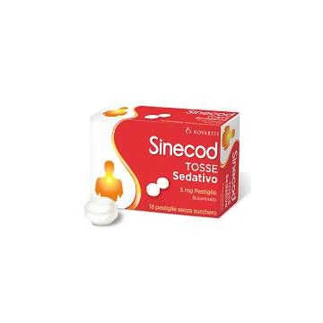 Sinecod Tosse Sedativo 18 Pastiglie Senza Zucchero per Tosse Secca 5mg Sinecod Tosse Sedativo 18 Pastiglie Senza Zucchero per Tosse Secca 5mg