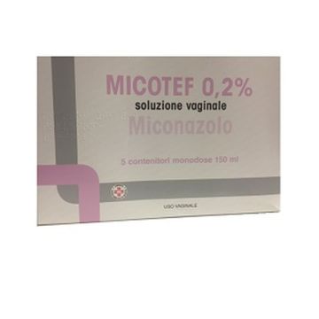 MICOTEF 0,2 % Soluzione Vaginale 5 x 150 ml