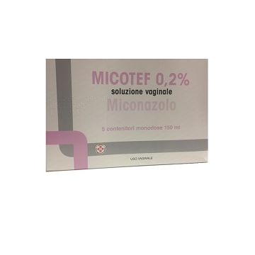 MICOTEF 0,2 % Soluzione Vaginale 5 x 150 ml