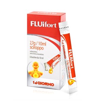 Fluifort sciroppo 6 bustine da 2,7g/10ml Fluifort sciroppo 6 bustine da 2,7g/10ml