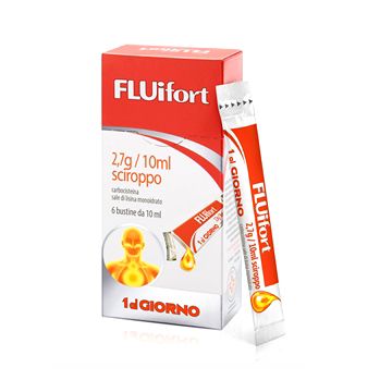 Fluifort sciroppo 6 bustine da 2,7g/10ml Fluifort sciroppo 6 bustine da 2,7g/10ml
