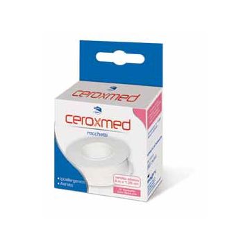 Cerotto Adesivo In Rocchetto Ceroxmed In Tessuto Non Tessuto Aerato Ipoallergenico Bianco 500 X1,25 Cm 1 Pezzo