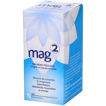 Mag2 Stickpack Soluzione Orale 1,5 g/10 ml Magnesio Pidolato 20 Bustine